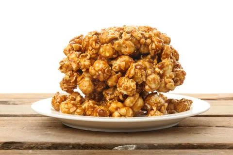 Caramel popcorn Stock Photos