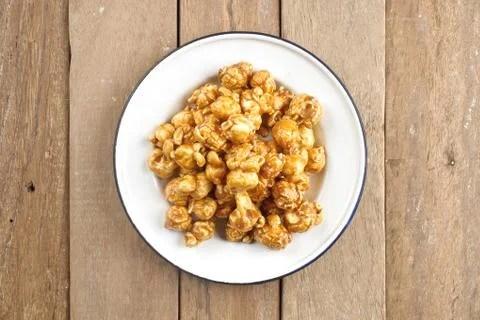 Caramel popcorn Stock Photos