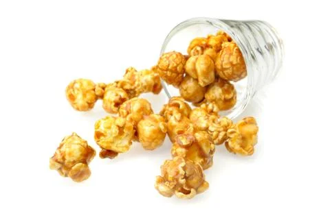 Caramel popcorn Stock Photos