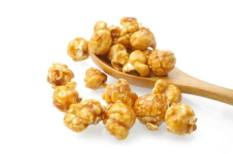 Caramel popcorn Stock Photos