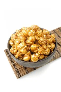 Caramel popcorn Stock Photos