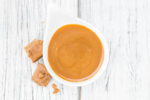 Caramel Sauce (selective focus) Stock Photos