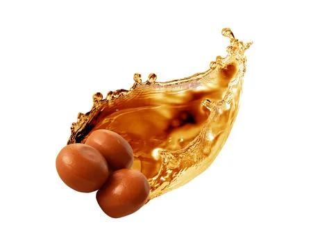 Caramel On White Stock Photos