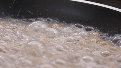 Caramelize apple in the pot Stock Footage 93846715