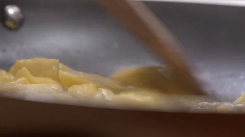 Caramelize apple in the pot Stock Footage 93846736