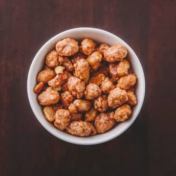 Caramelized peanuts Snack Stock Photos
