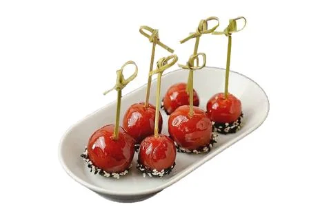 Caramelized tomatoes - on white background Foto stock