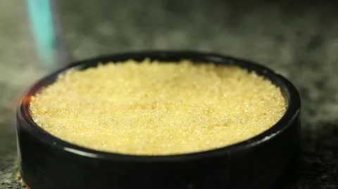 Caramelizing creme brulee Stock Footage 11473558