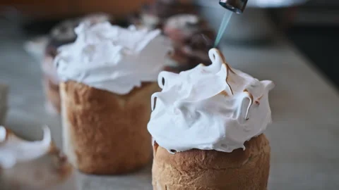 Caramelizing Easter Cake Stock Footage 276219411