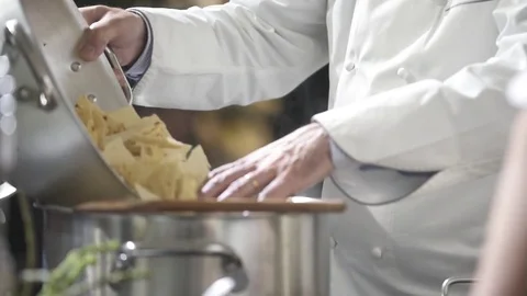 Carasau bread in a large pot Stock Footage 82254870