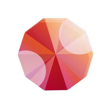 Carat ruby icon, cartoon style Stock Illustration