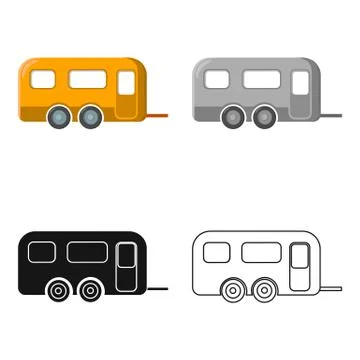 Caravan icon of vector illustration for web and mobile Stock Illustration