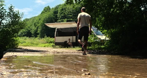 Caravan life Stock Footage 247065606