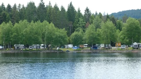 Caravan Park Stock Footage 198511414