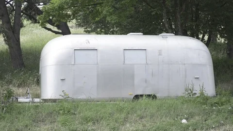 Caravan, trailer Stock Footage 77521286