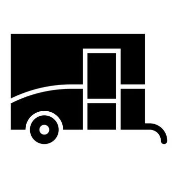 Caravan Vector Icon Design Illustration Stock Illustration