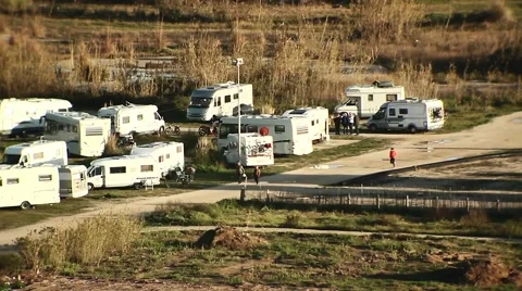 Caravans at camping site Vidéo 48530865