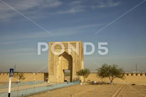 Caravanseria on Silk Road, Uzbekistan Stock Photos