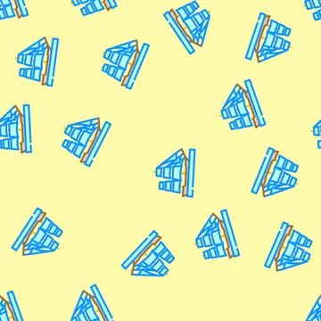 Caravel ancient ship vector seamless pattern Stock Illustration