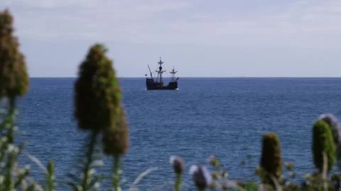 Caravel in Madeira 스톡 동영상 142129645