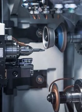 Carbide grinding machine Stock Photos