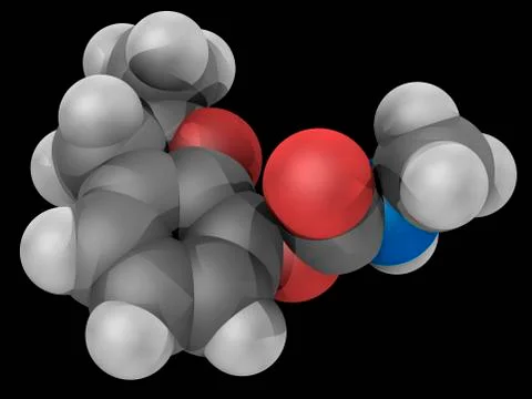 Carbofuran molecule Stock Illustration