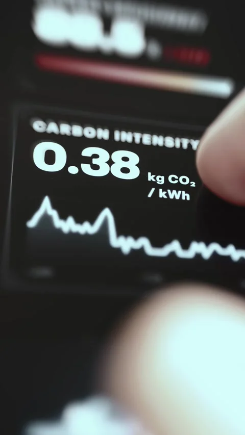 Carbon Analytics Capacity Planning Screen with Interactive Data Stock Footage 340560608