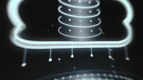 Carbon Analytics Operational Status Interface with Interactive Data Stock Footage 340546005