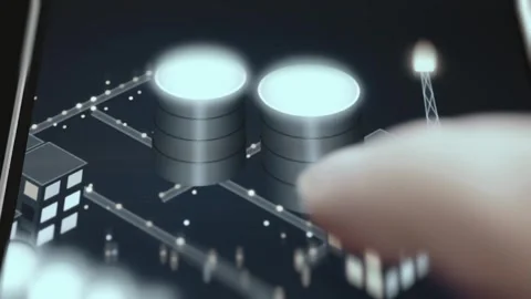Carbon Analytics Real Time Load Visualization with Interactive Data Stock Footage 340550467