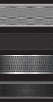 Carbon and chrome pattern Stock Illustration