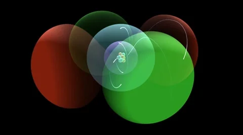 Carbon Atomic Model Stock Footage 8402902