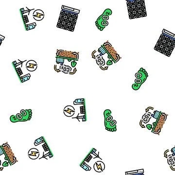 Carbon capture co2 storage seamless pattern vector Stock Illustration