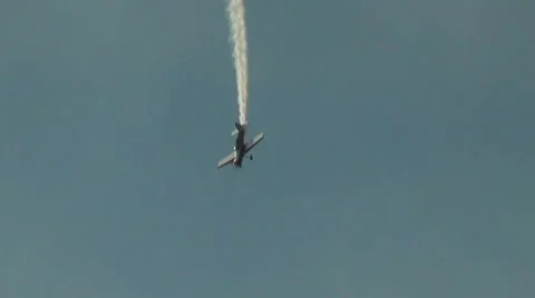 Carbon Club SS acrobatic airshow flight demonstration Stock Footage