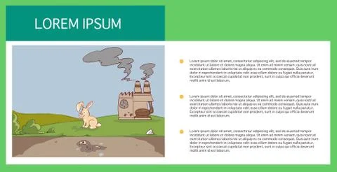 Carbon cycle vector illustration Stock Illustration