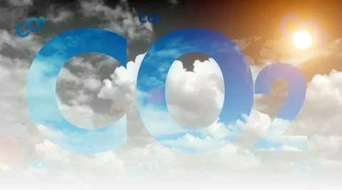 Carbon dioxide cloud timelapse 1 Video stock 8975035