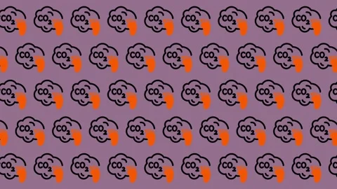 Carbon Dioxide CO2 Emissions Cloud Pattern. Stock Footage 325383313