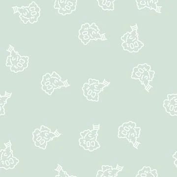 Carbon dioxide co2 line seamless pattern Stockillustratie