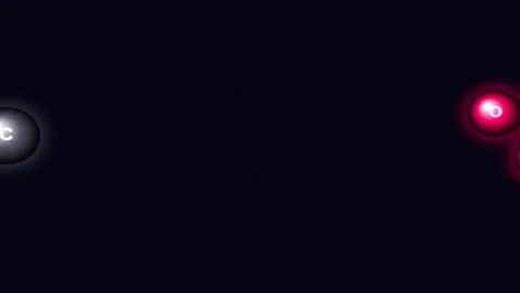 Carbon dioxide CO2 molecule structure with glowing atoms against a dark bac.. Vídeo Stock 344709611