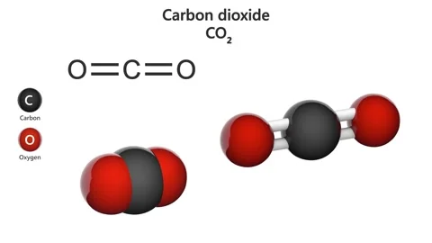 Carbon dioxide (CO2). Seamless loop. Stock Footage 152513821