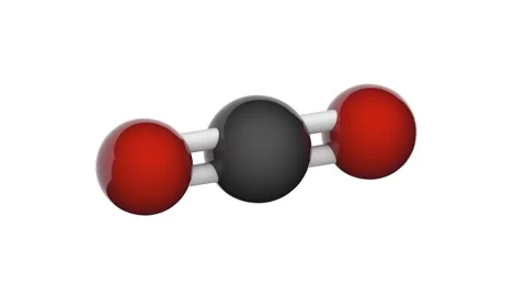 Carbon dioxide (CO2). Seamless loop. Video stock 152513823