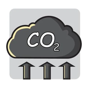 Carbon Dioxide Emission Stock-Illustration