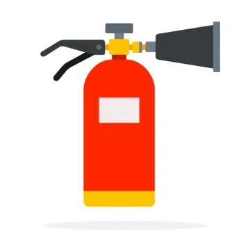 Carbon dioxide fire extinguisher Illustrazione stock