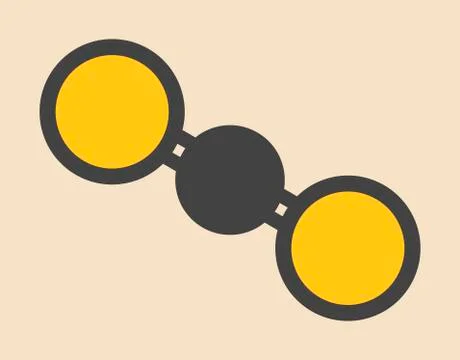 Carbon dioxide molecule Stock Illustration