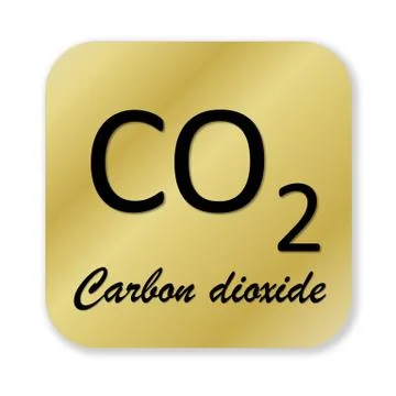 Carbon dioxide symbol Stock Illustration
