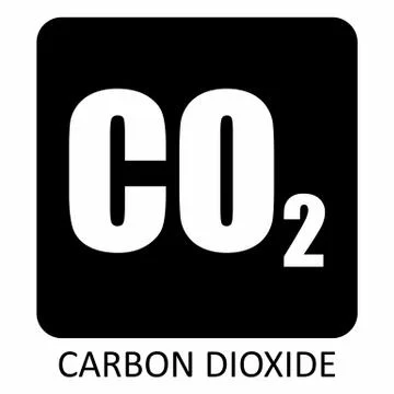 Carbon Dioxide symbol Stock Illustration