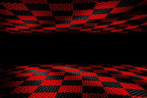 Carbon fiber background. checkered pattern. 3d illustration material design. Stock Illustration