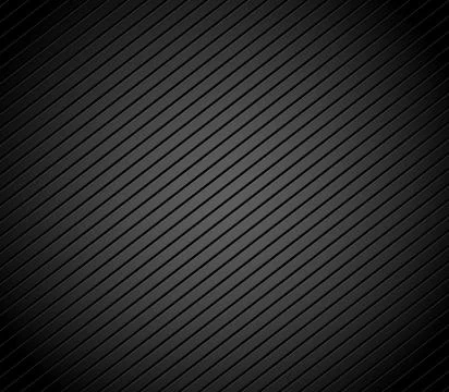 Carbon fiber background with parallel, slanting lines. Dark, black pattern, b Stockillustratie