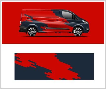 Carbon fiber patterns, Car Wrap mockups with Vector Design Stock Illustration