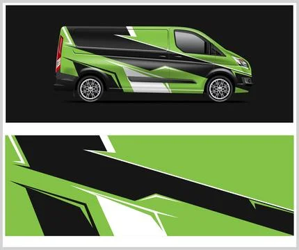 Carbon fiber patterns, Car Wrap mockups with Vector Design Stock Illustration