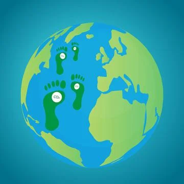 Carbon footprint Stock Illustration